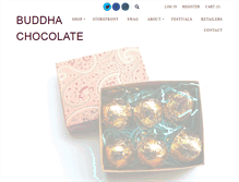 Tablet Screenshot of buddhachocolate.com